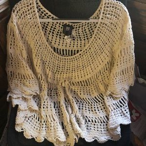 RU Apparel Crocheted Knit Circular Poncho- 517 $25 or $20 w/offer